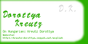 dorottya kreutz business card